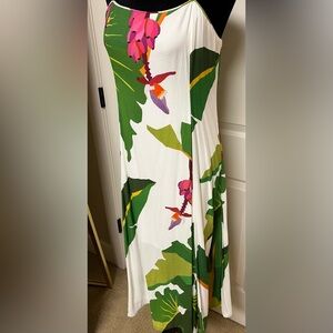Farm Rio Midi Dress “White Tropicalistic”